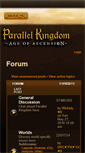 Mobile Screenshot of forum.parallelkingdom.com